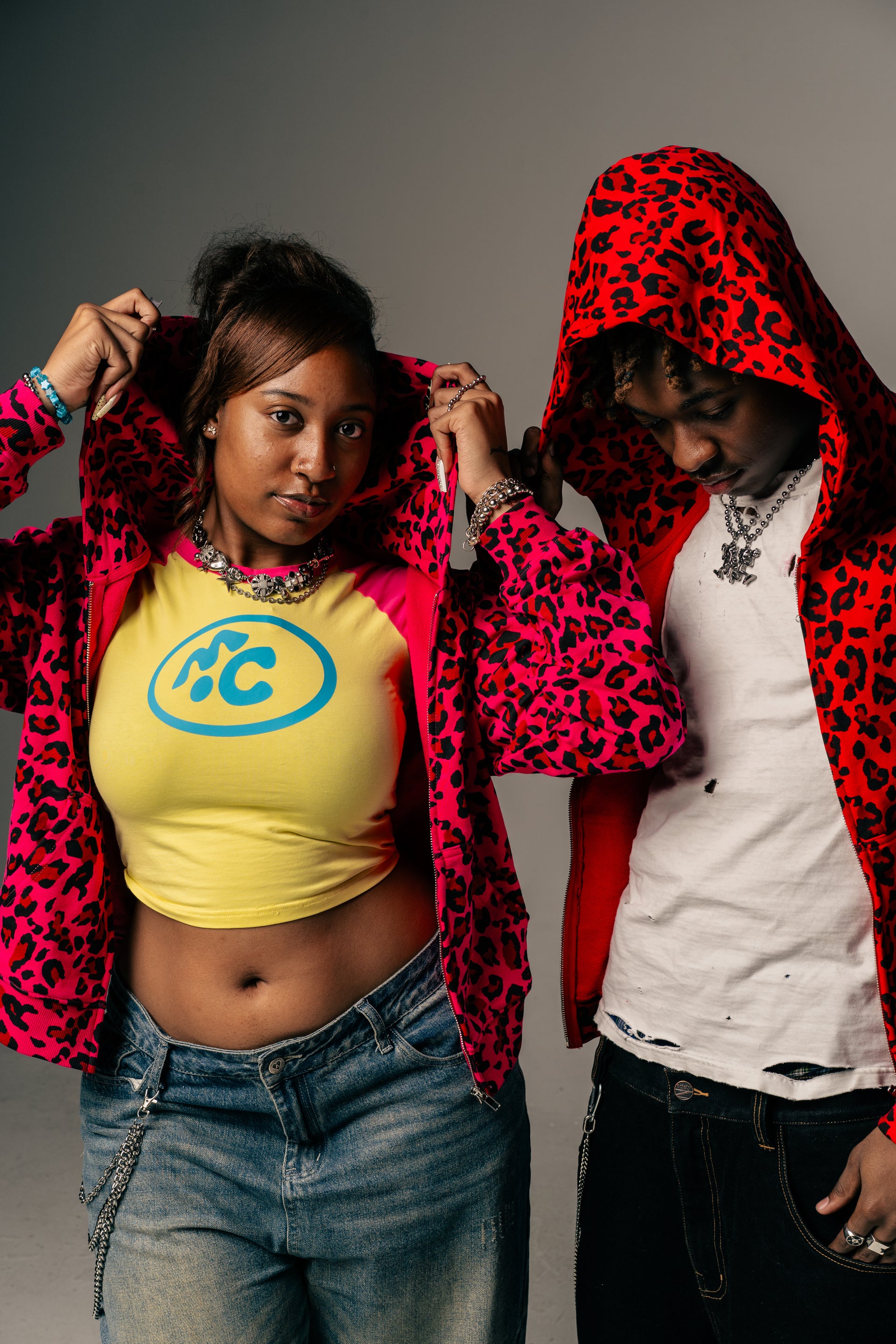 PINK CHEETAH ZIP-UP