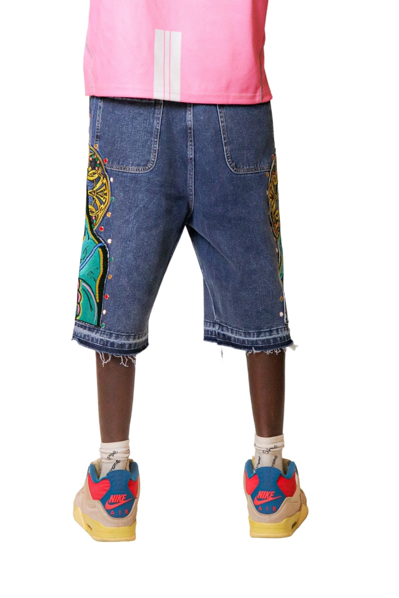 BLUE VIRGIN MARY JORTS - FARFROMNORMAL