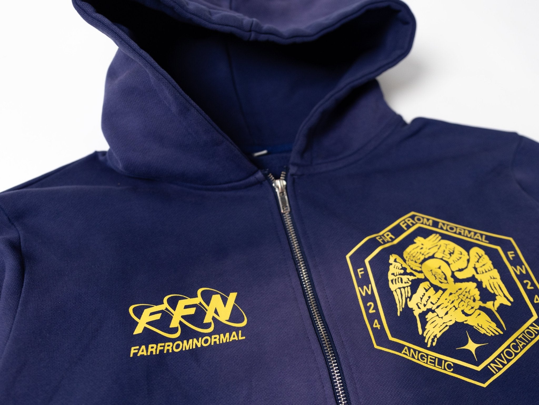 FFN Hoodie (Navy) - FARFROMNORMAL