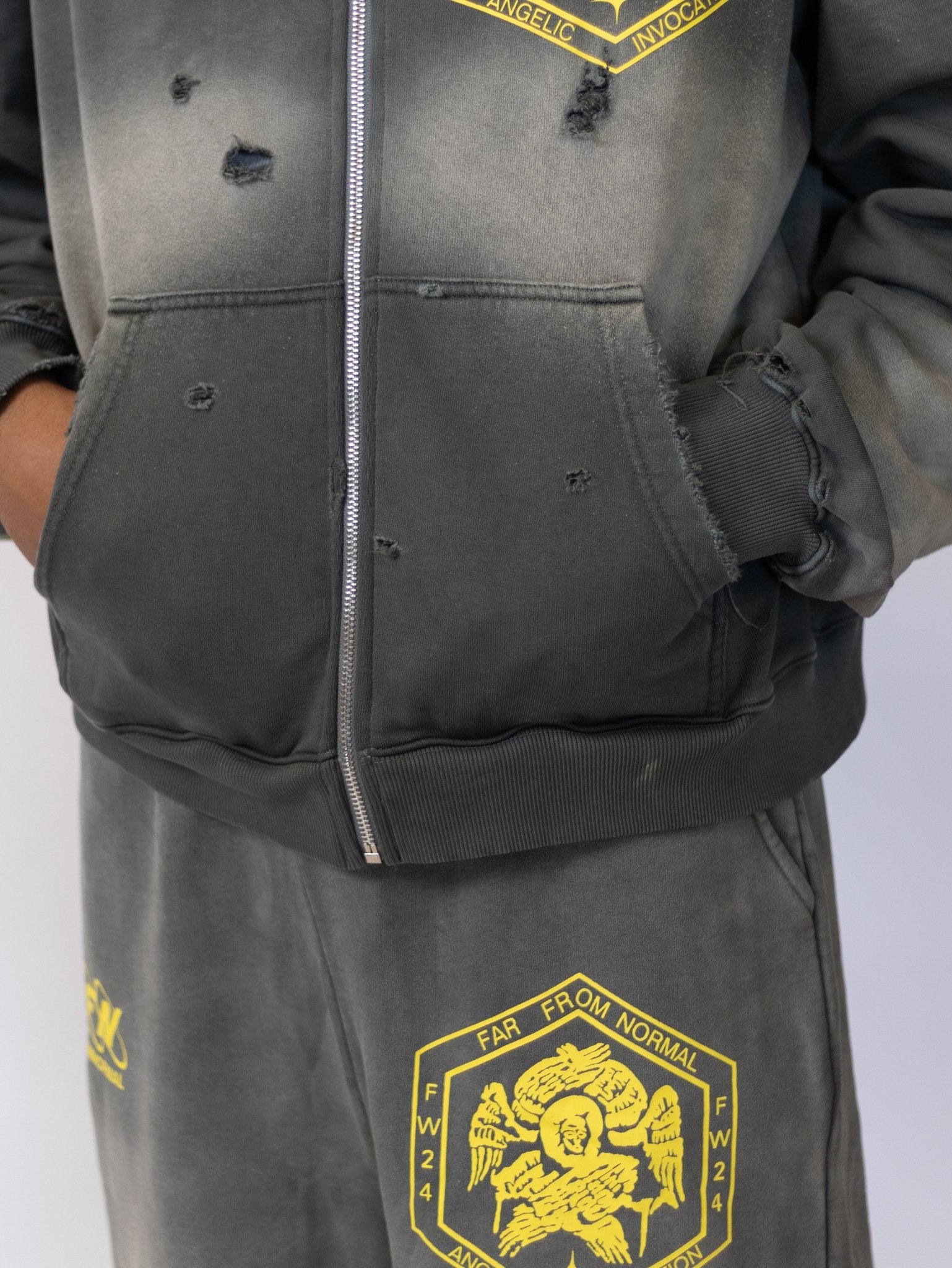 FFN Hoodie (Olive) - FARFROMNORMAL