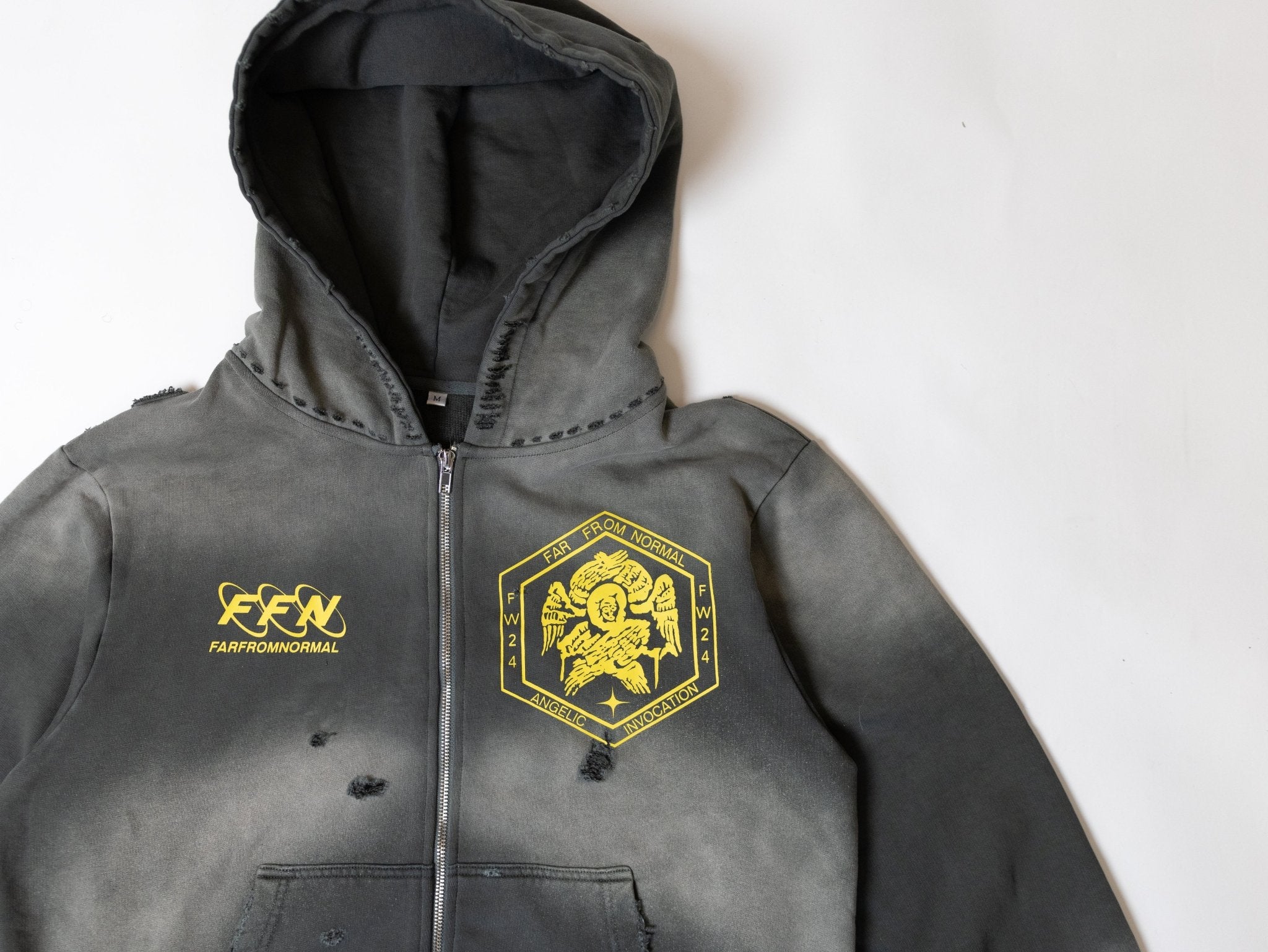 FFN Hoodie (Olive) - FARFROMNORMAL