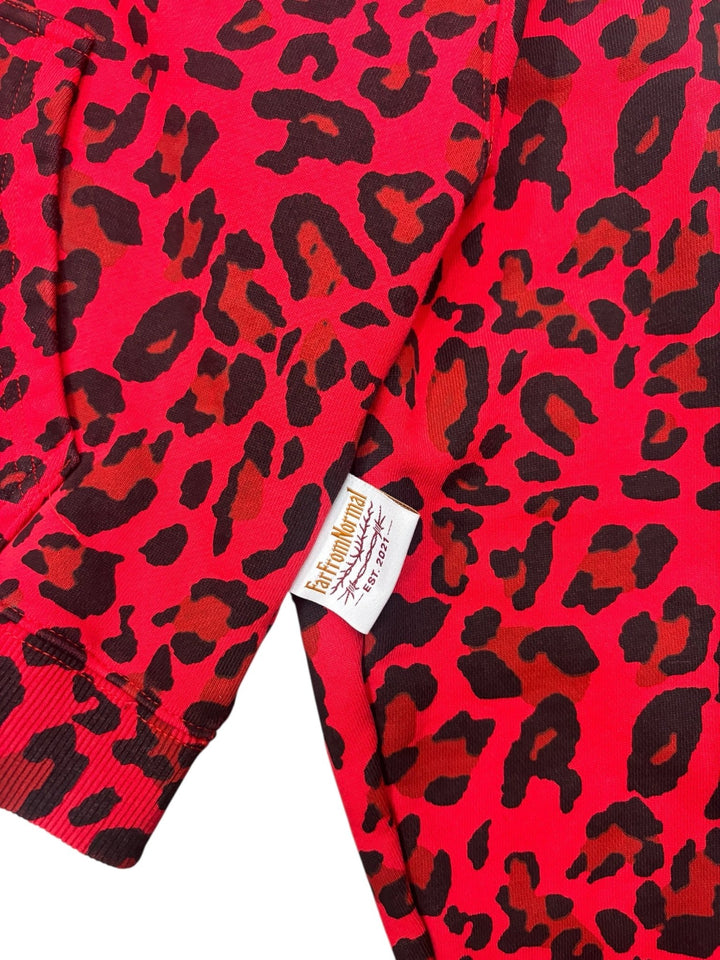 RED CHEETAH ZIP - UP - FARFROMNORMAL