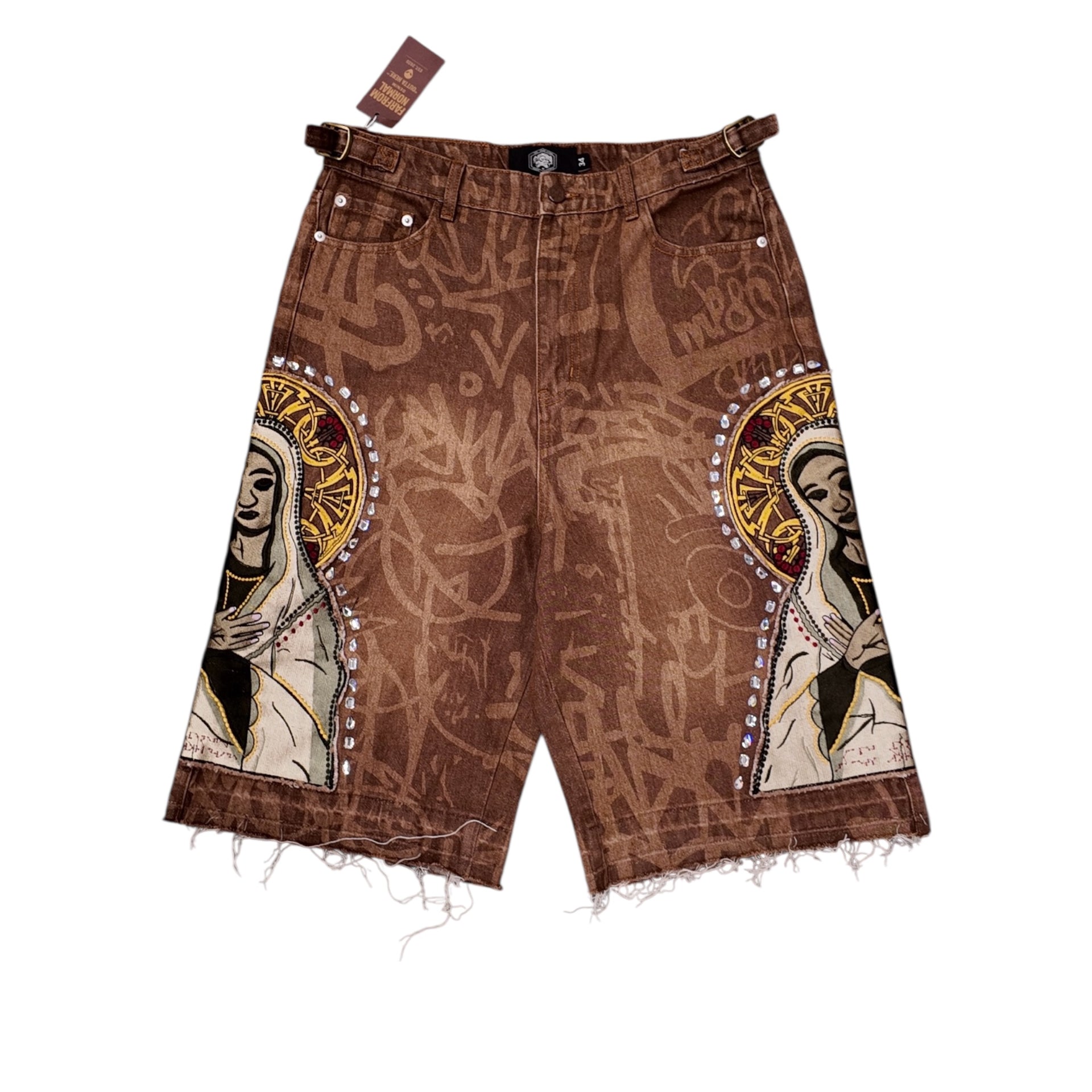 BROWN VIRGIN MARY JORTS