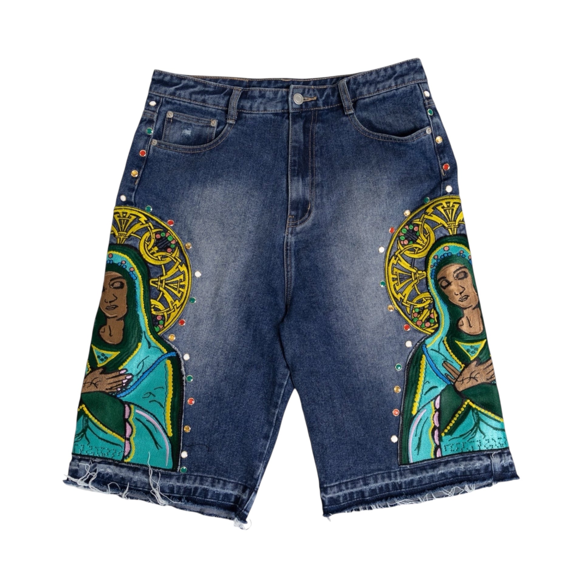BLUE VIRGIN MARY JORTS