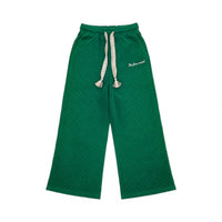 GREEN TEXTURED SWEATS