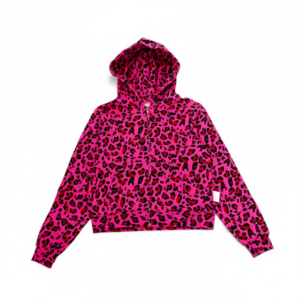 PINK CHEETAH ZIP-UP
