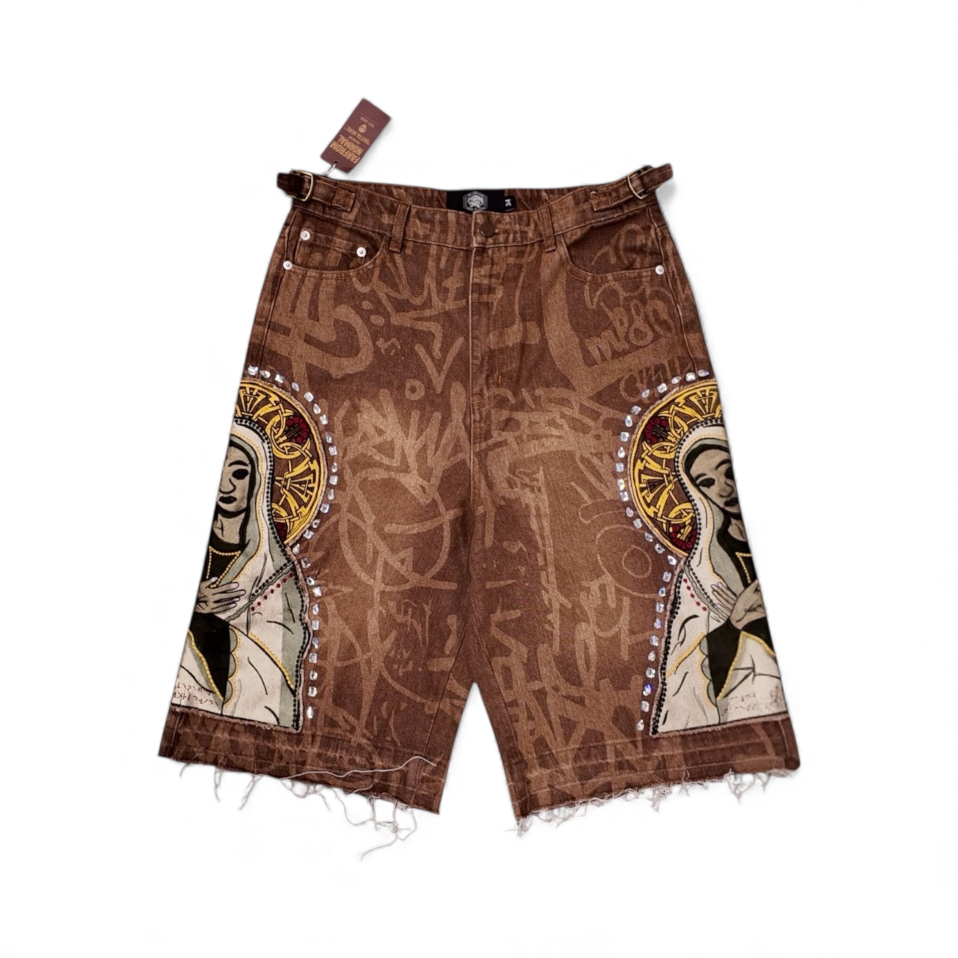 BROWN VIRGIN MARY JORTS