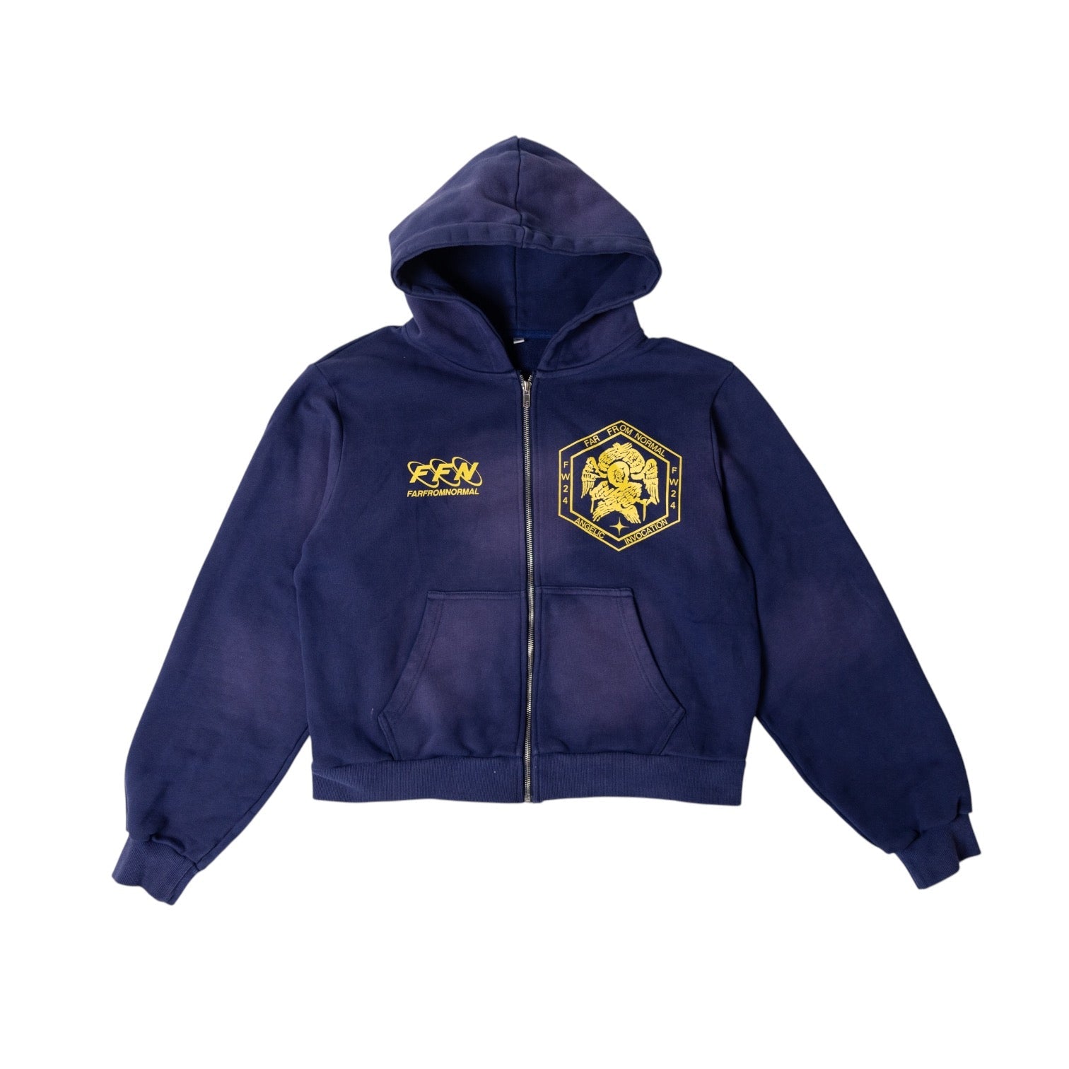 FFN Hoodie (Navy) - FARFROMNORMAL