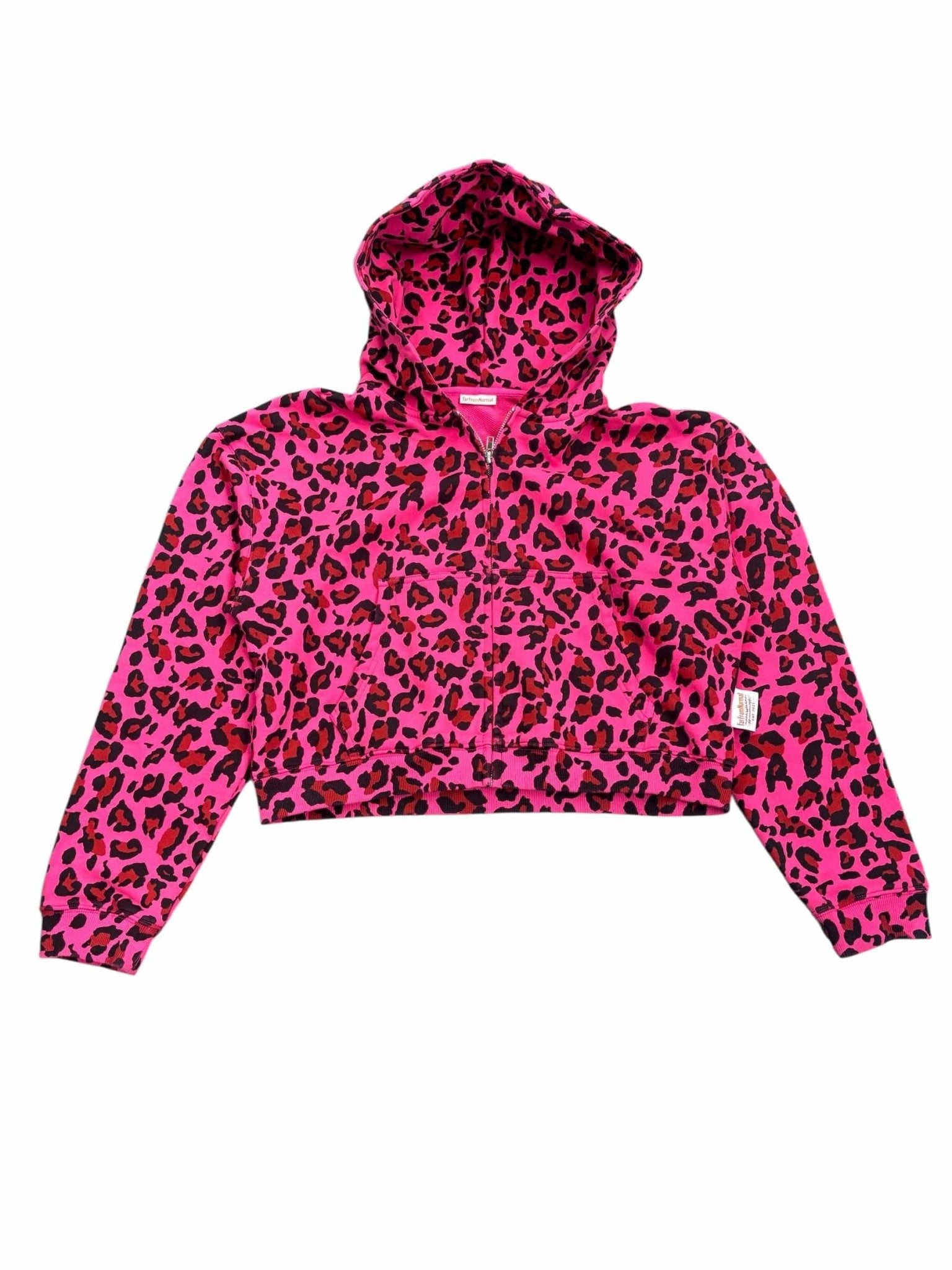 PINK CHEETAH ZIP - UP - FARFROMNORMAL